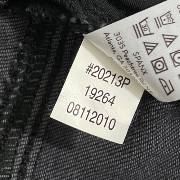 NWT SPANX Vintage Black Distressed Ankle Skinny Pull On Stretch Jeggings Size 3X - Picture 8 of 11